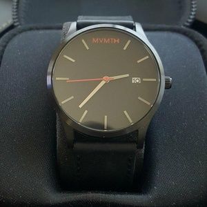MVMT Black Leather Classic Series